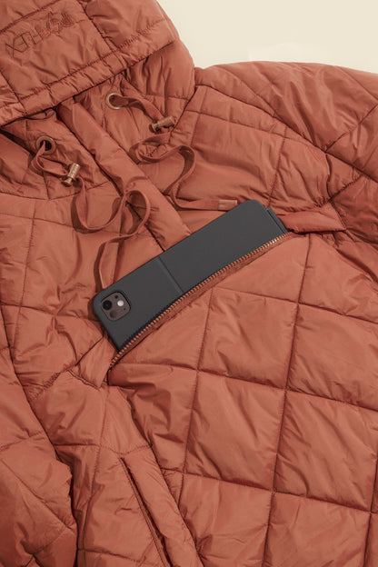 Pillow Packable Puffer Jacket - Burnt Sienna