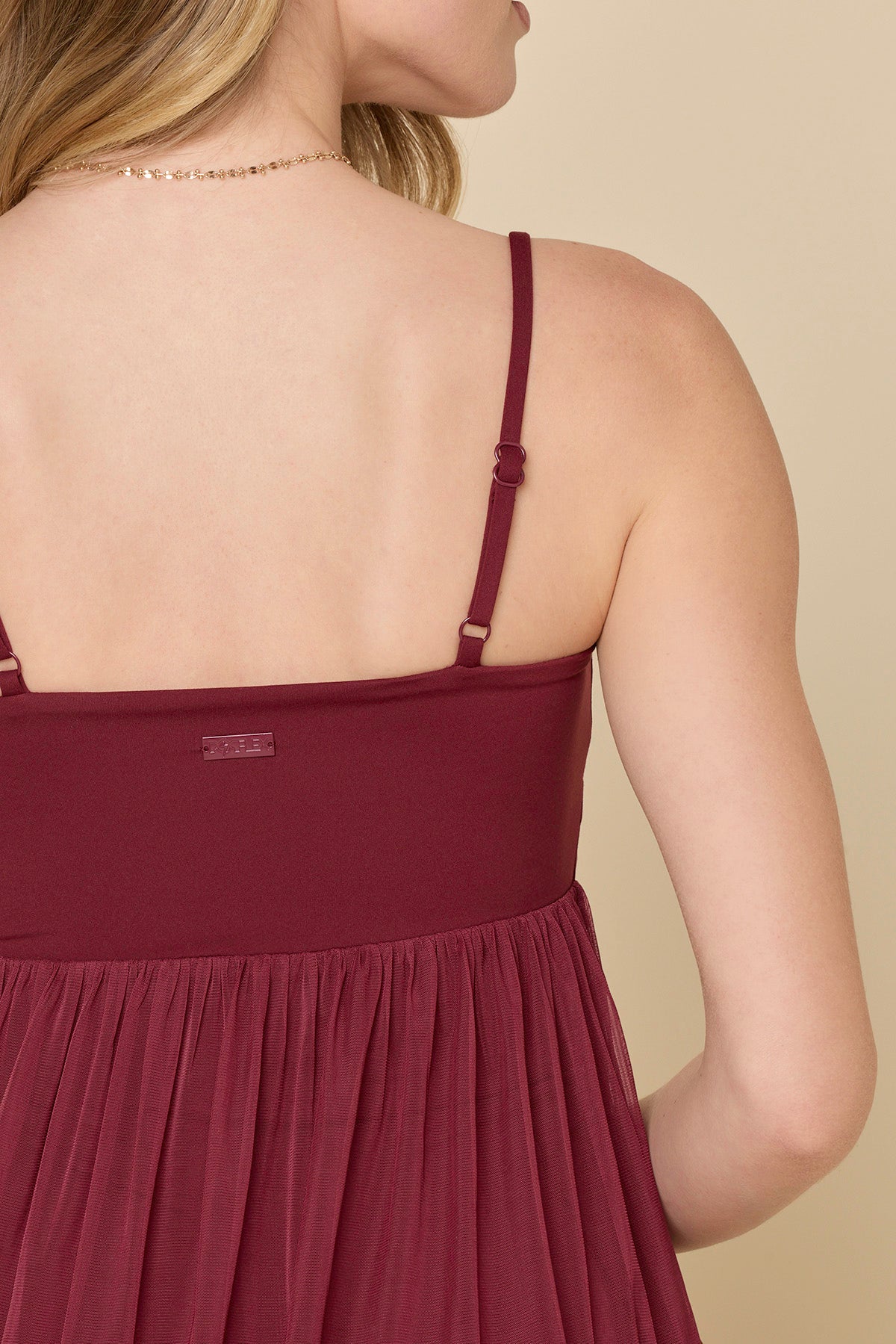 Pirouette Babydoll Dress - Crimson