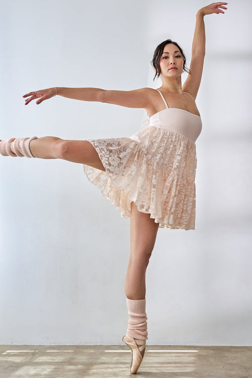 Lace Pirouette Babydoll Dress - Tutu Pink