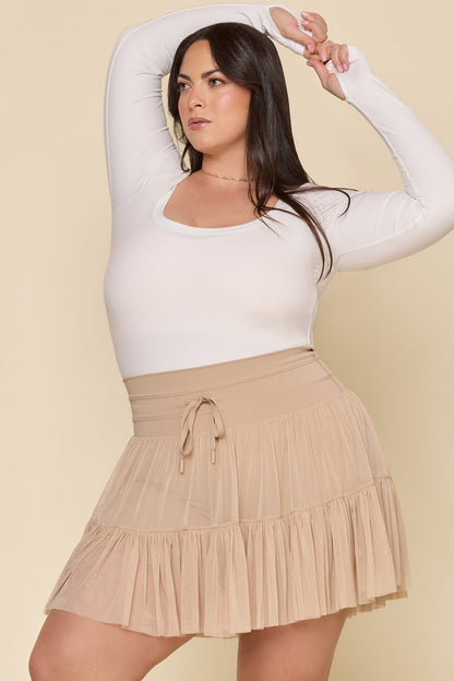 Pirouette Skort - Café au Lait