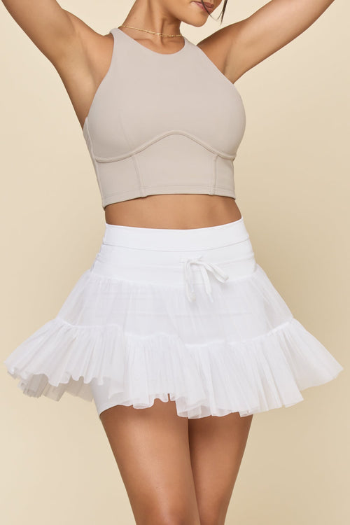 Pirouette Skort - Cool White