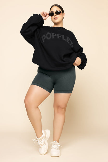 POPFLEX® Cloud Crewneck Sweater - Black