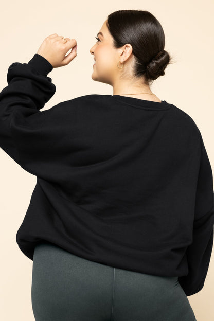 POPFLEX® Cloud Crewneck Sweater - Black