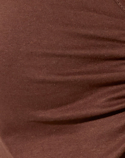 Asmi Crop Top in Deep Mahogany