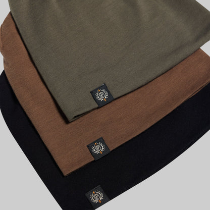 Ridgeline Merino Beanie 165 (Black)