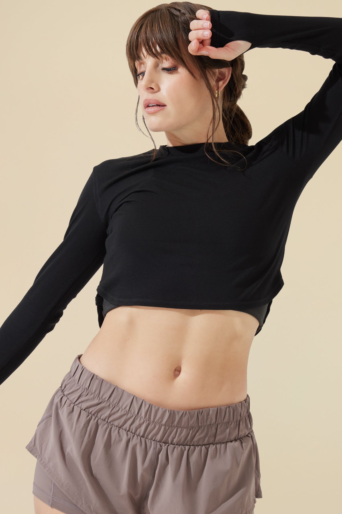 Refine Long Sleeve Top - Black