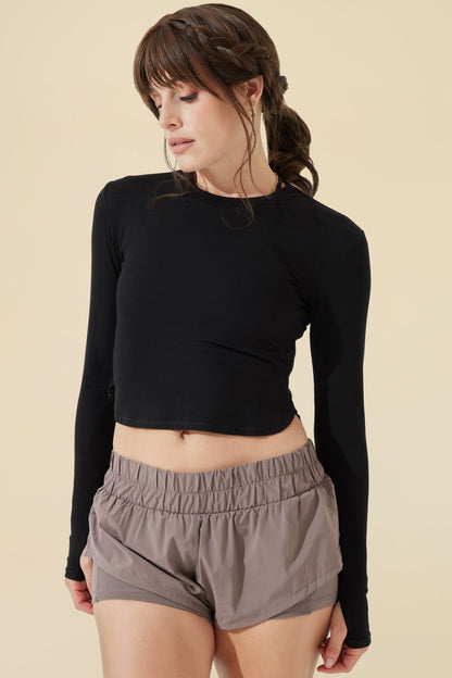 Refine Long Sleeve Top - Black