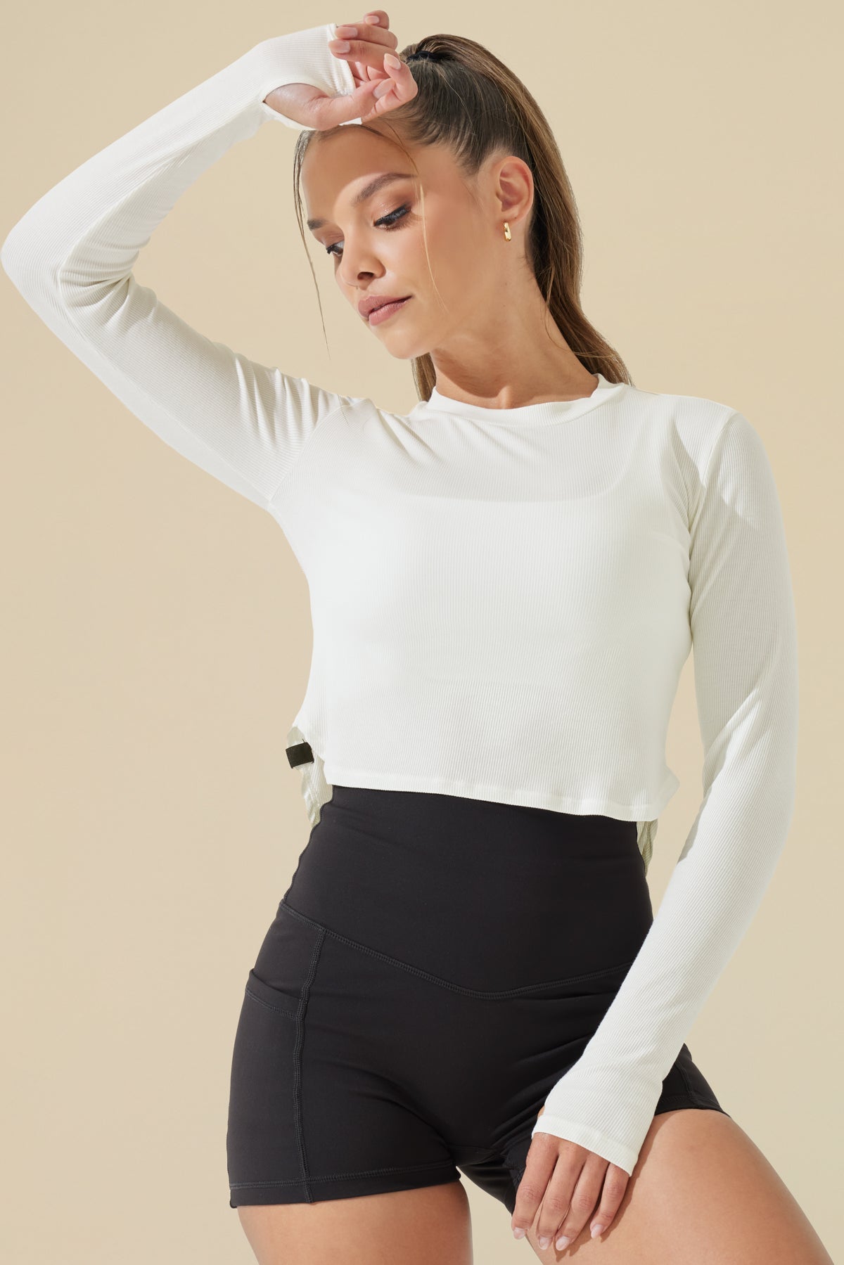 Refine Long Sleeve Top - Coconut Cream