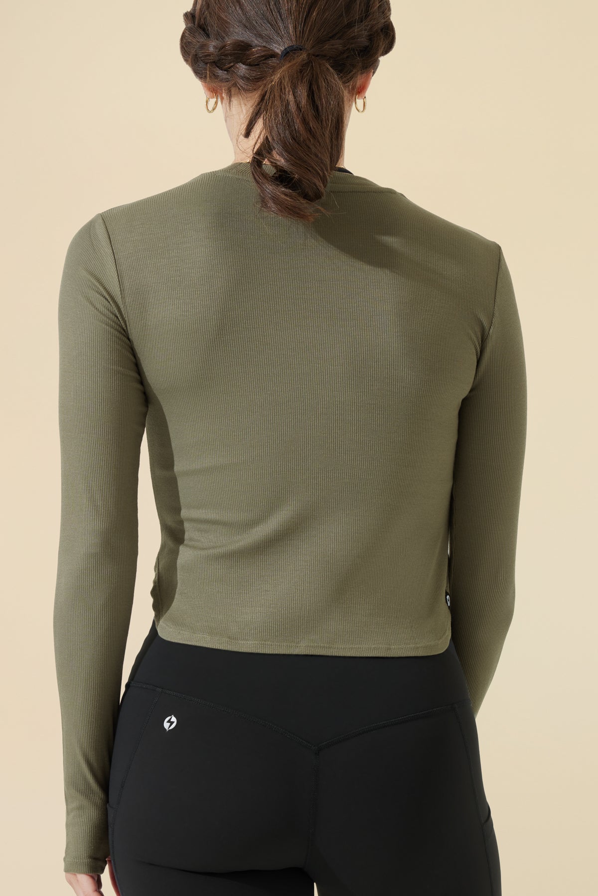 Refine Long Sleeve Top - Dark Olive