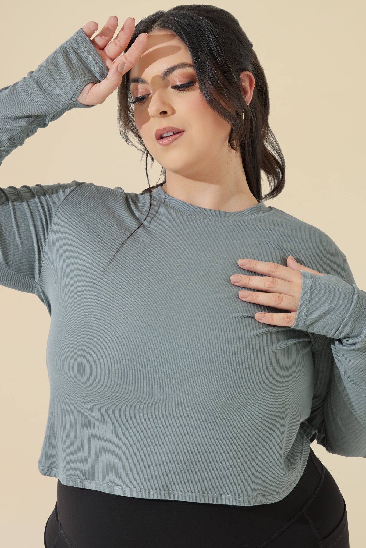 Refine Long Sleeve Top - Stormy Blue