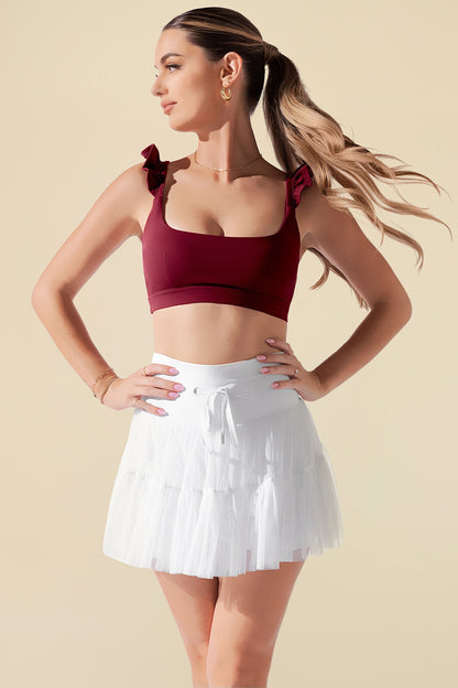 Romance Ruffle Bra - Crimson