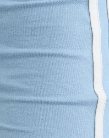 Ainu Short in Nantucket Blue with Off White Binding