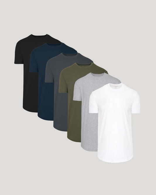 Staple Short Sleeve Tall Curved Hem Crew 6-Pack