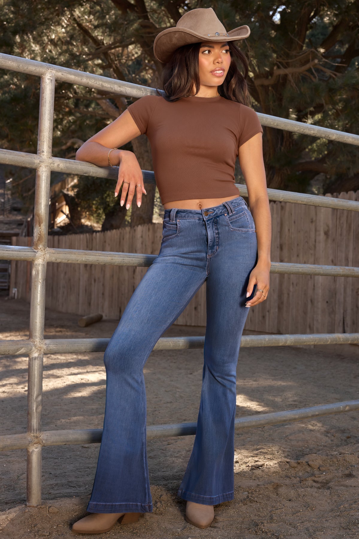 Superstretch Bootcut Flare Jeans  - Medium Wash