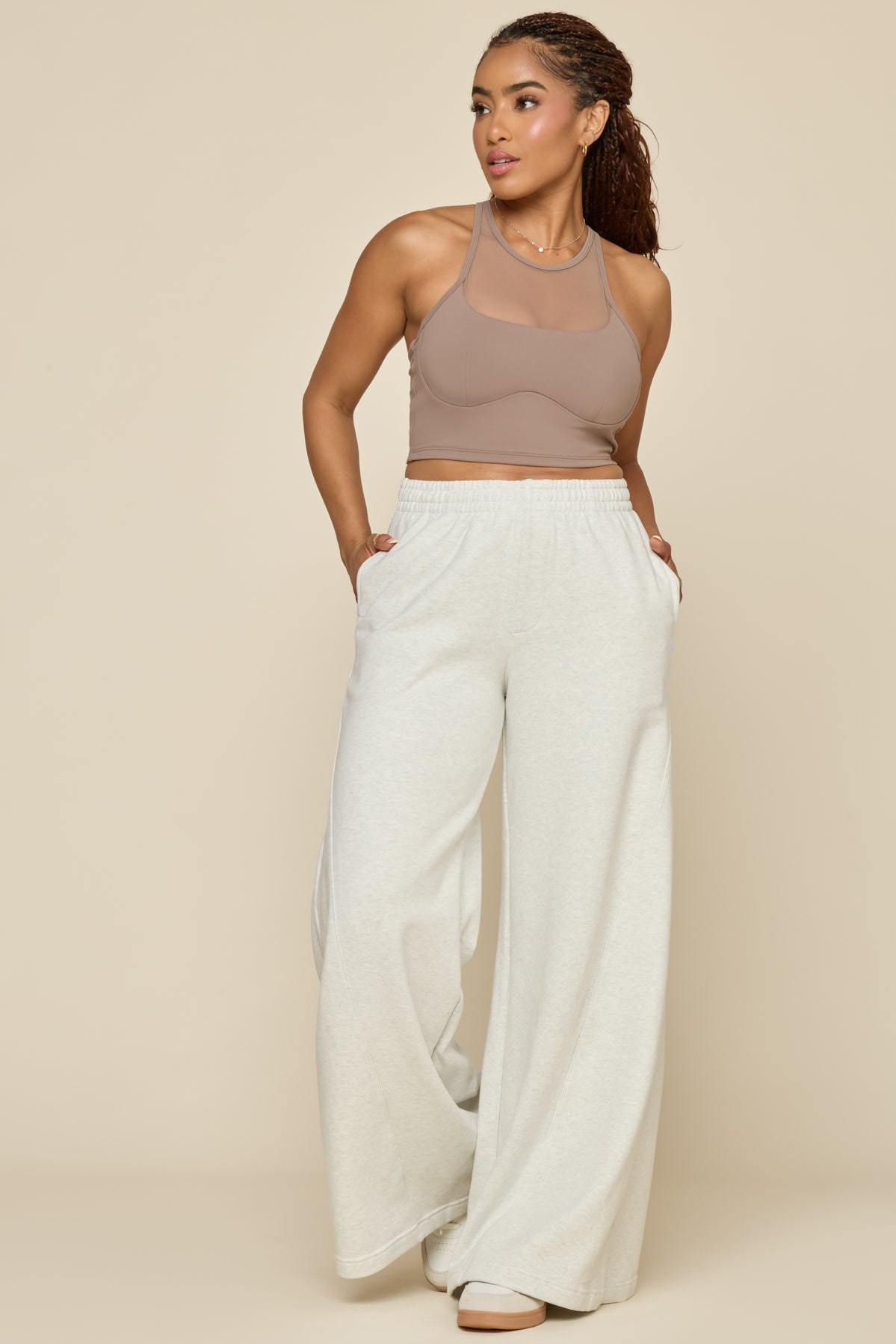 Superwide Sweatpant - Heather Grey