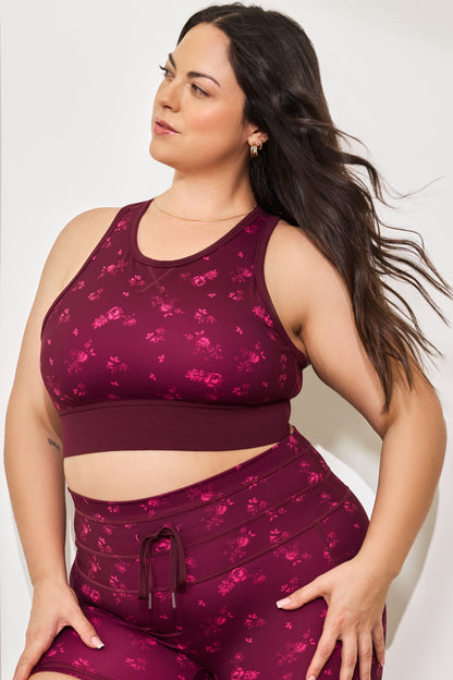 Sweat Sesh Crop Top - Fleur d'amour