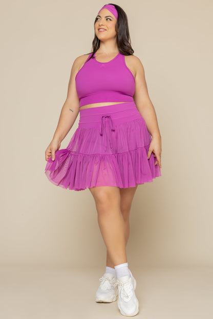 Sweat Sesh Crop Top - Royal Orchid