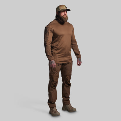 Long Sleeve Op Top (Coyote Brown)