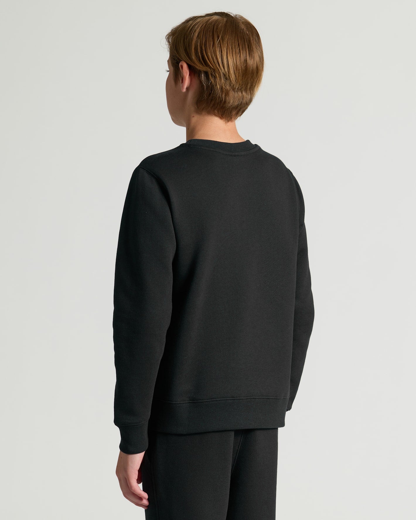 Boys' All Black Fleece Crew Neck 2-Pack