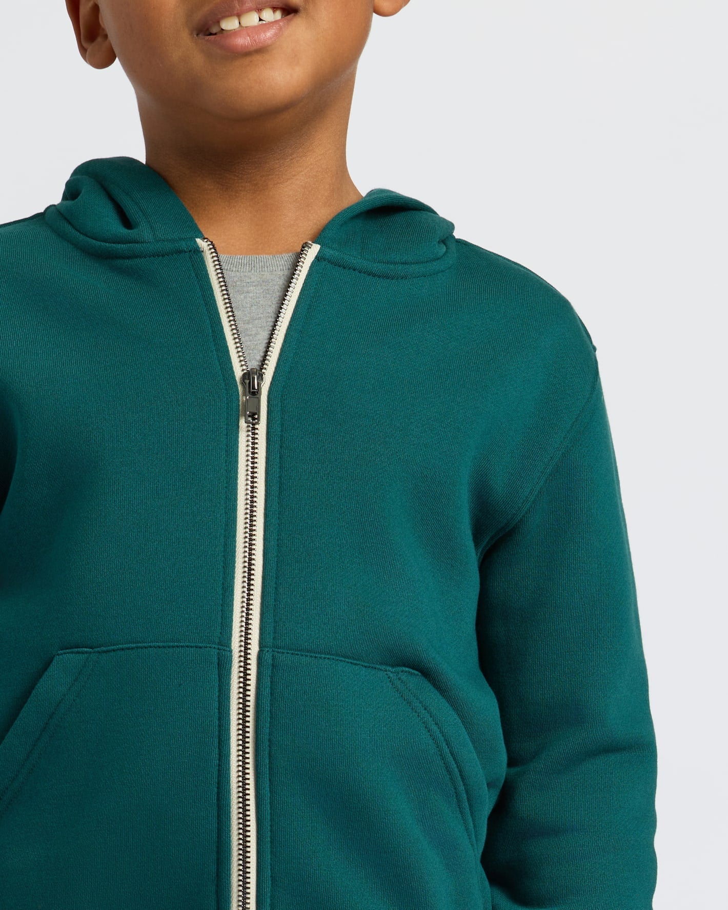 Boys Deep Emerald Full Zip Fleece Hoodie & Jogger 2-Pack