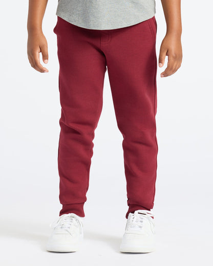 Boys' Dark Maroon Fleece Jogger