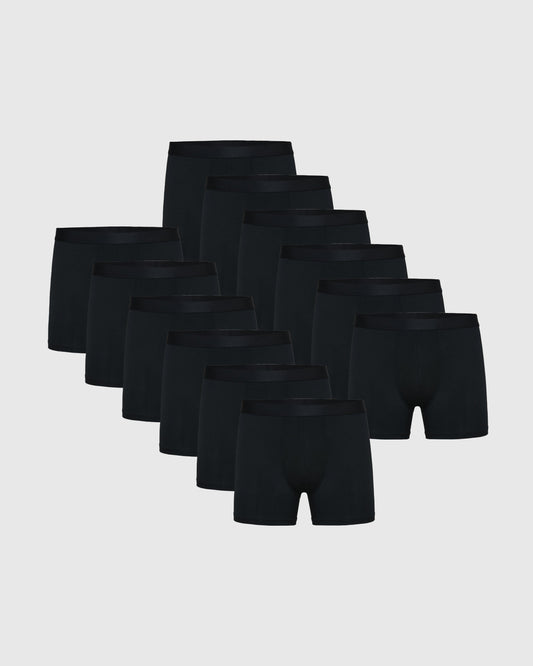 Black Boxer Trunks 12-Pack