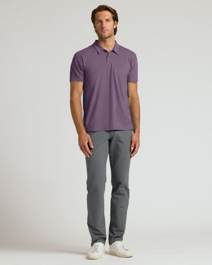 Dark Heather Plum Classic Polo