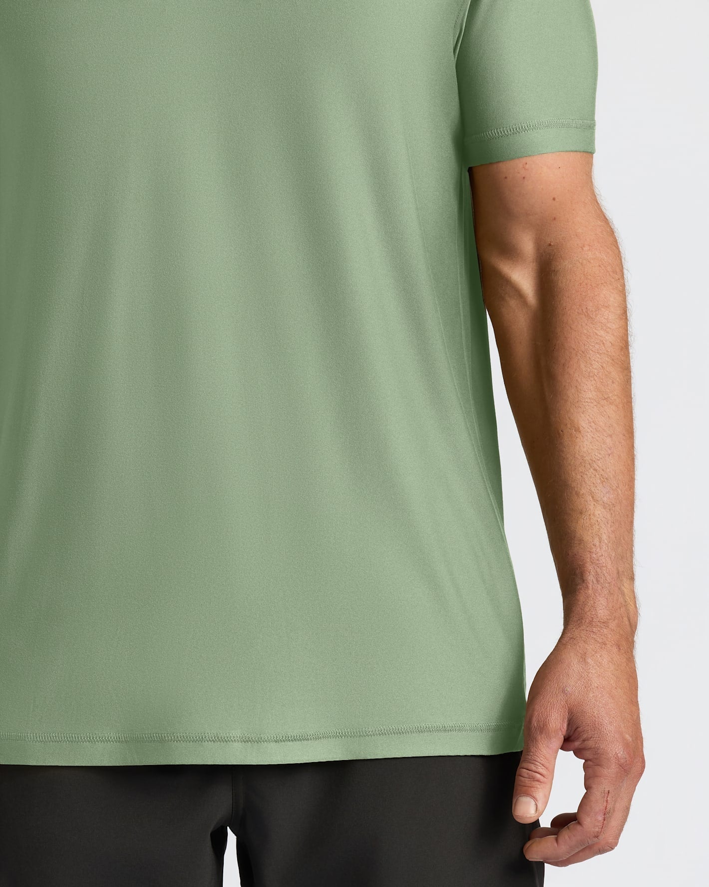 Sage Green Active Crew Neck Tee