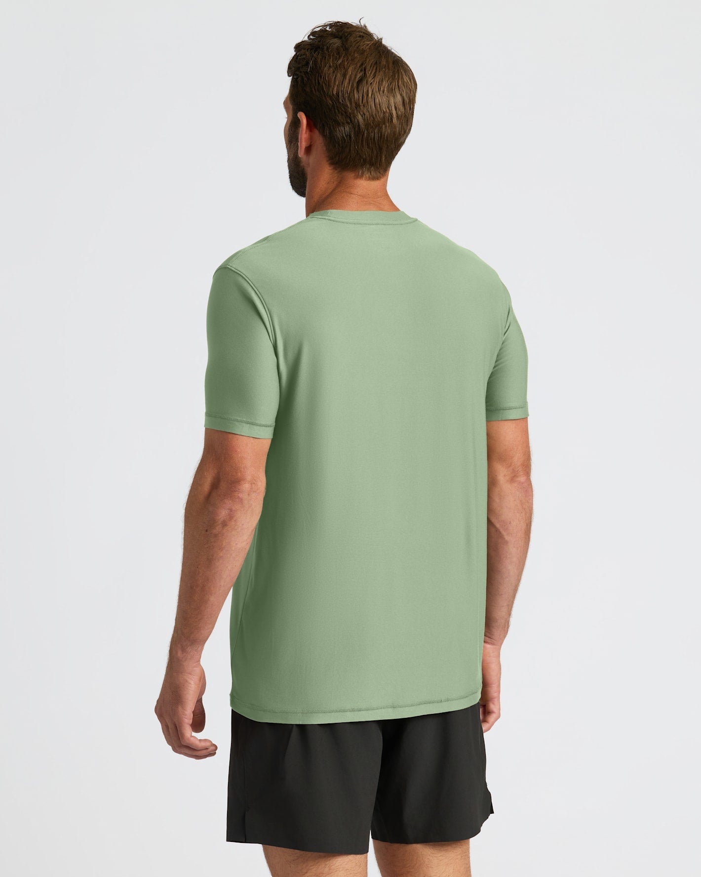 Sage Green Active Crew Neck Tee