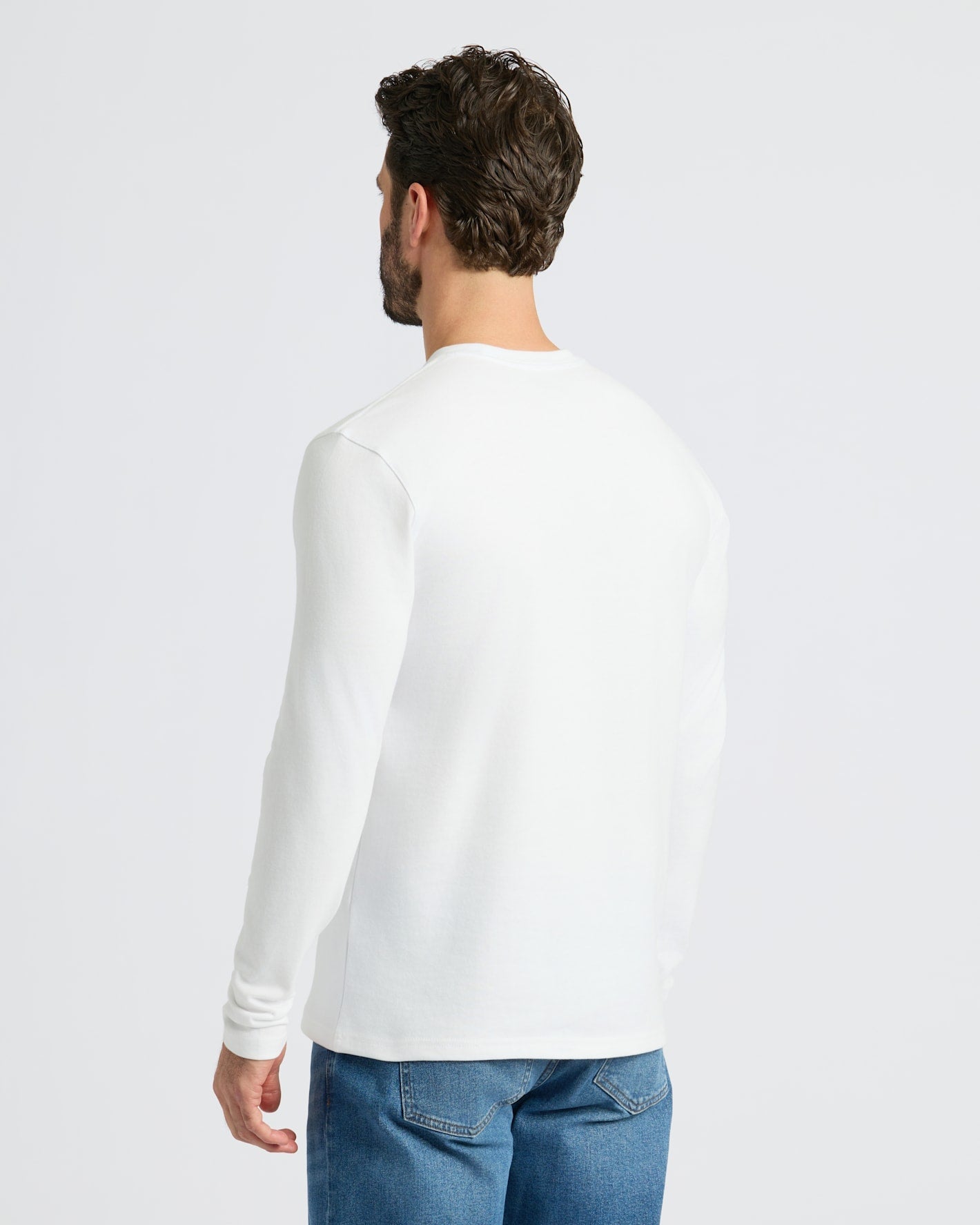 Black & White Heavyweight Long Sleeve Pocket Crew 2-Pack