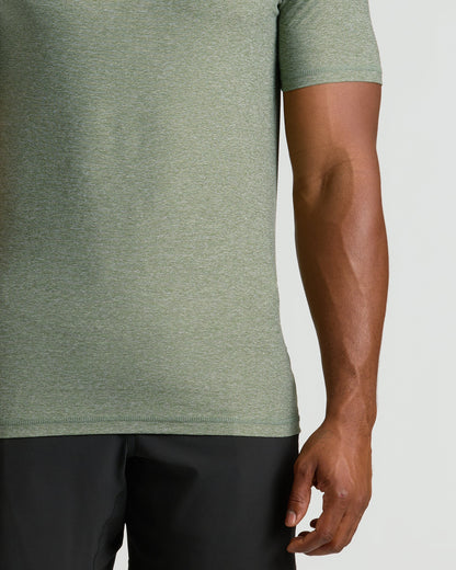 Heather Juniper Tall Active Crew Neck 2.0