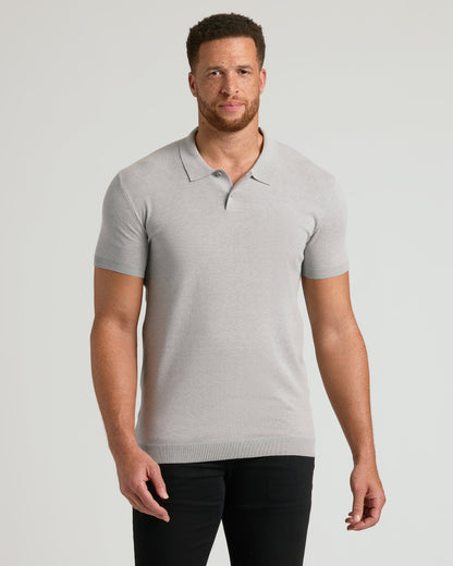 Heather Gray Tall Dressy Polo