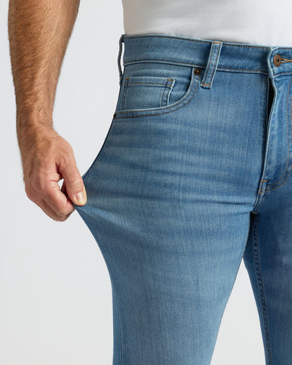 Slim Indigo and Medium Wash Comfort Stretch Jeans 2-Pack