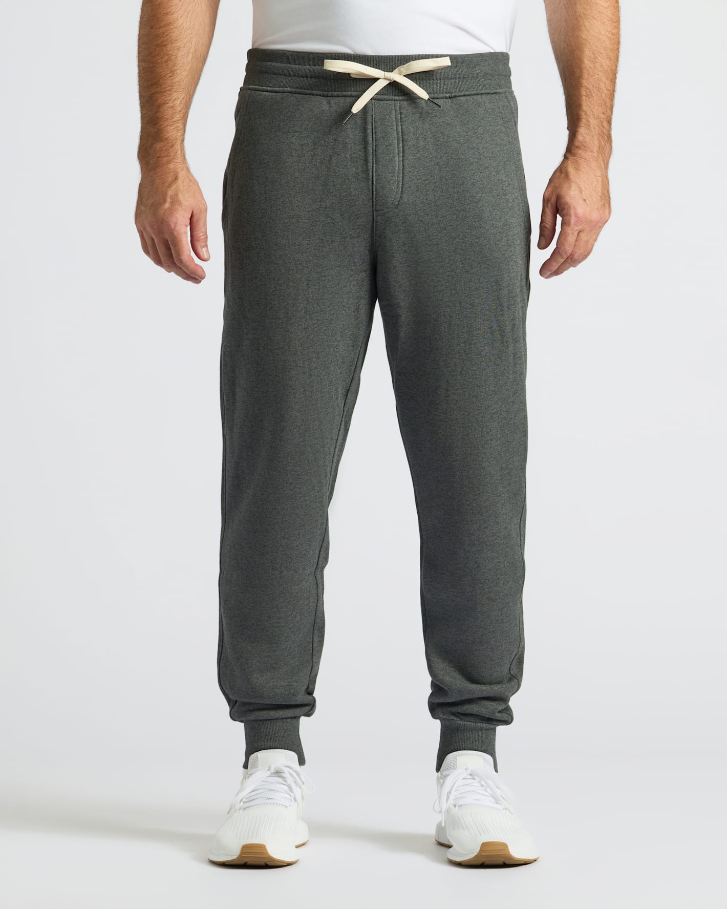 Black & Charcoal Fleece French Terry Joggers 2-Pack