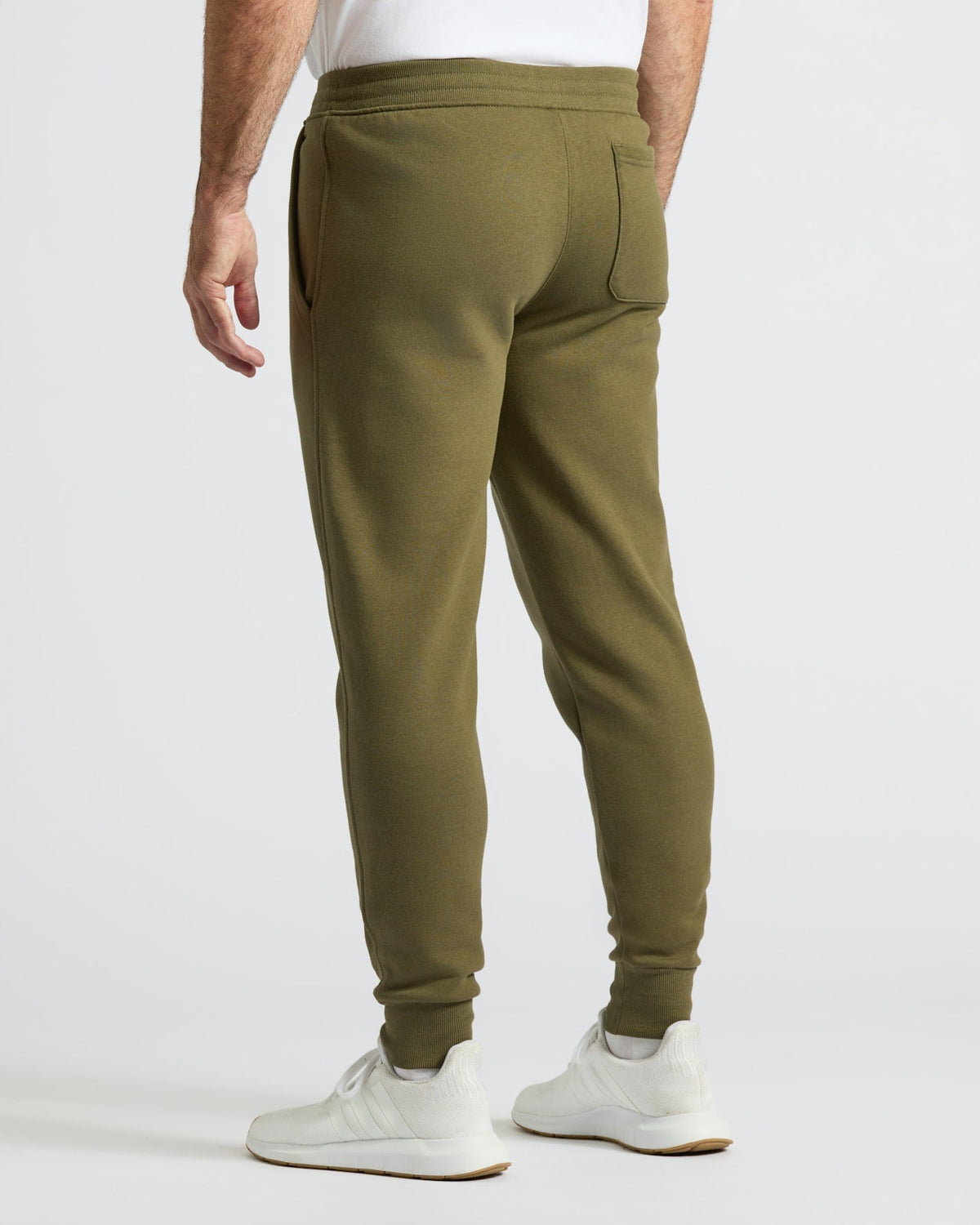 Military Green Fleece French Terry Joggers
