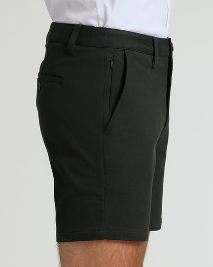7" Black Chino Shorts 2.0