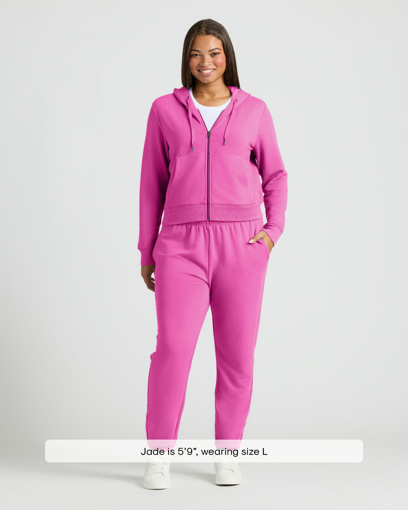 Womens Electric Fuchsia Relaxed Joggers