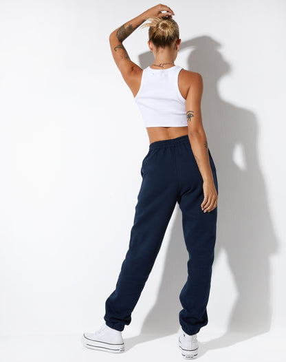 Basta Jogger in Navy Citrus Stripe Football 1999