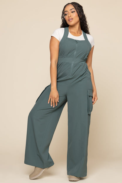 Take a Hike Overalls - Fog Green