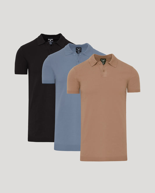 Tall Dressy Polo 3-Pack