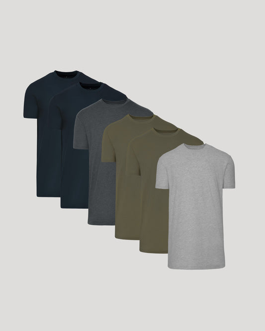 Tall Straight Hem T-Shirt 6-Pack