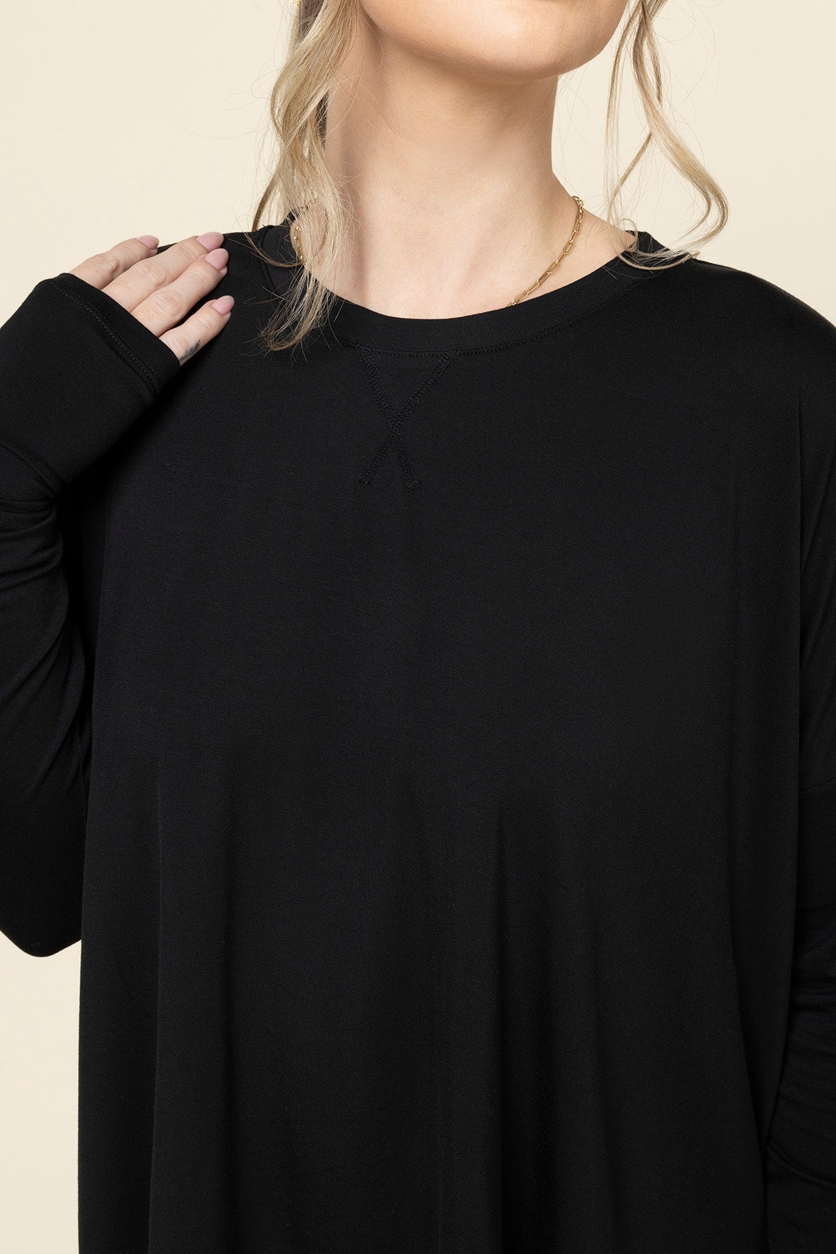 The Perfect Long Sleeve Top - Black
