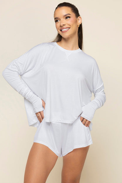 Perfect Lounge Shorts - White