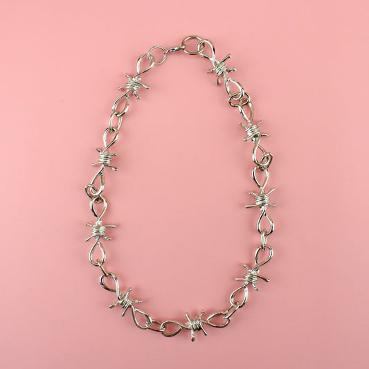 Thick Barbed Wire Necklace