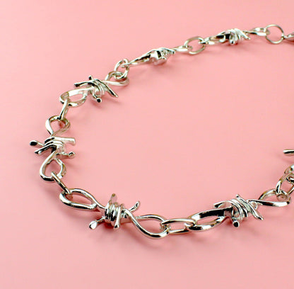 Thick Barbed Wire Necklace