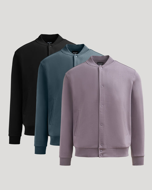 Timeless Bomber Fleece Jacket 3-Pack