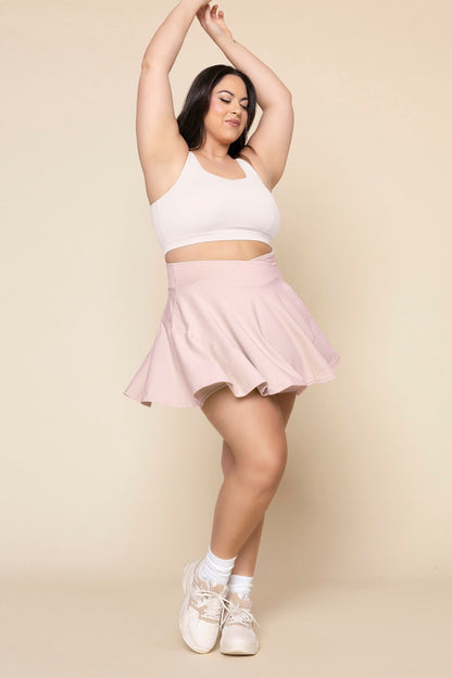 Crisscross Hourglass® Twirl Skort - Petal Pink