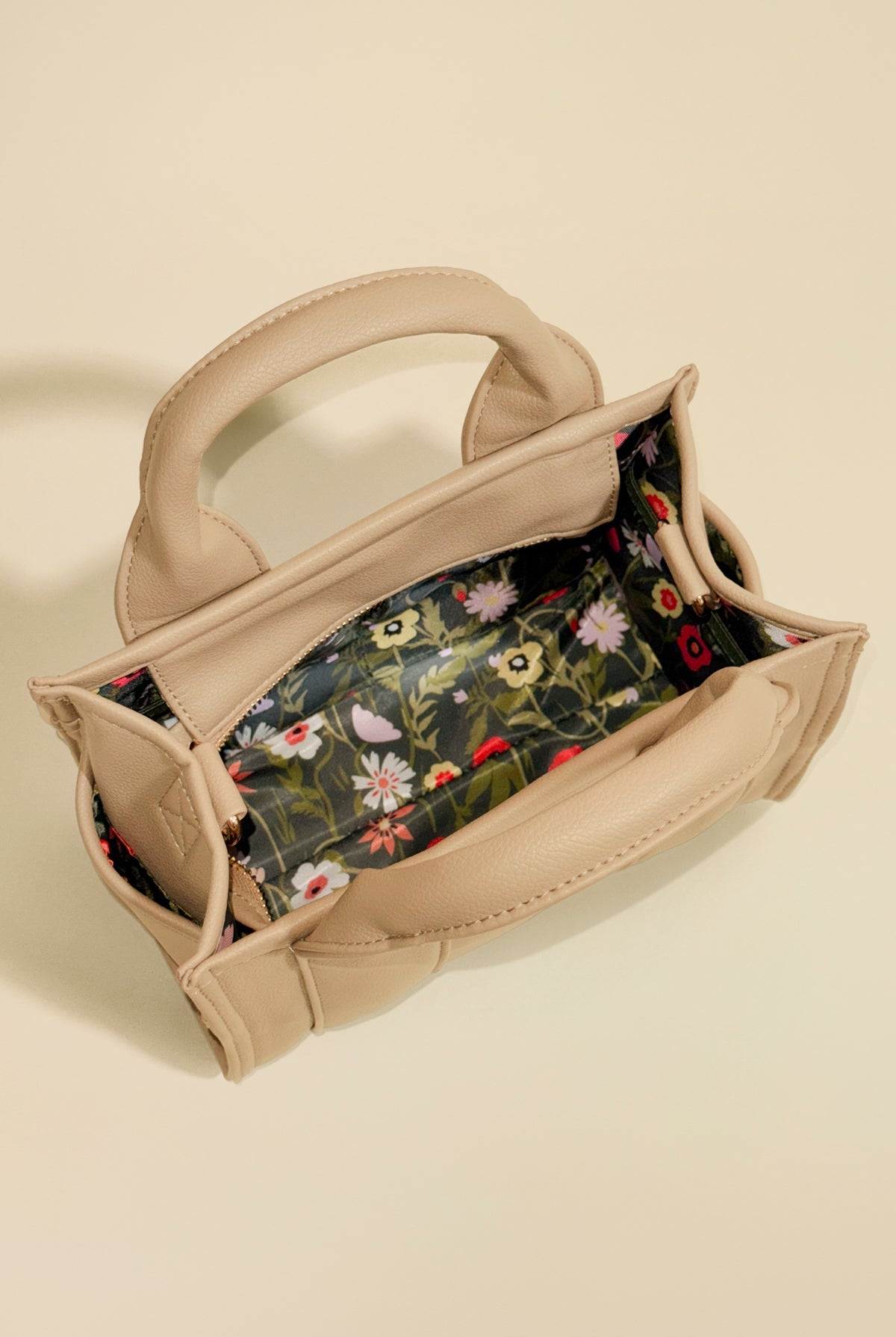 Vegan Leather Baby Sloane Tote - Gilded Beige