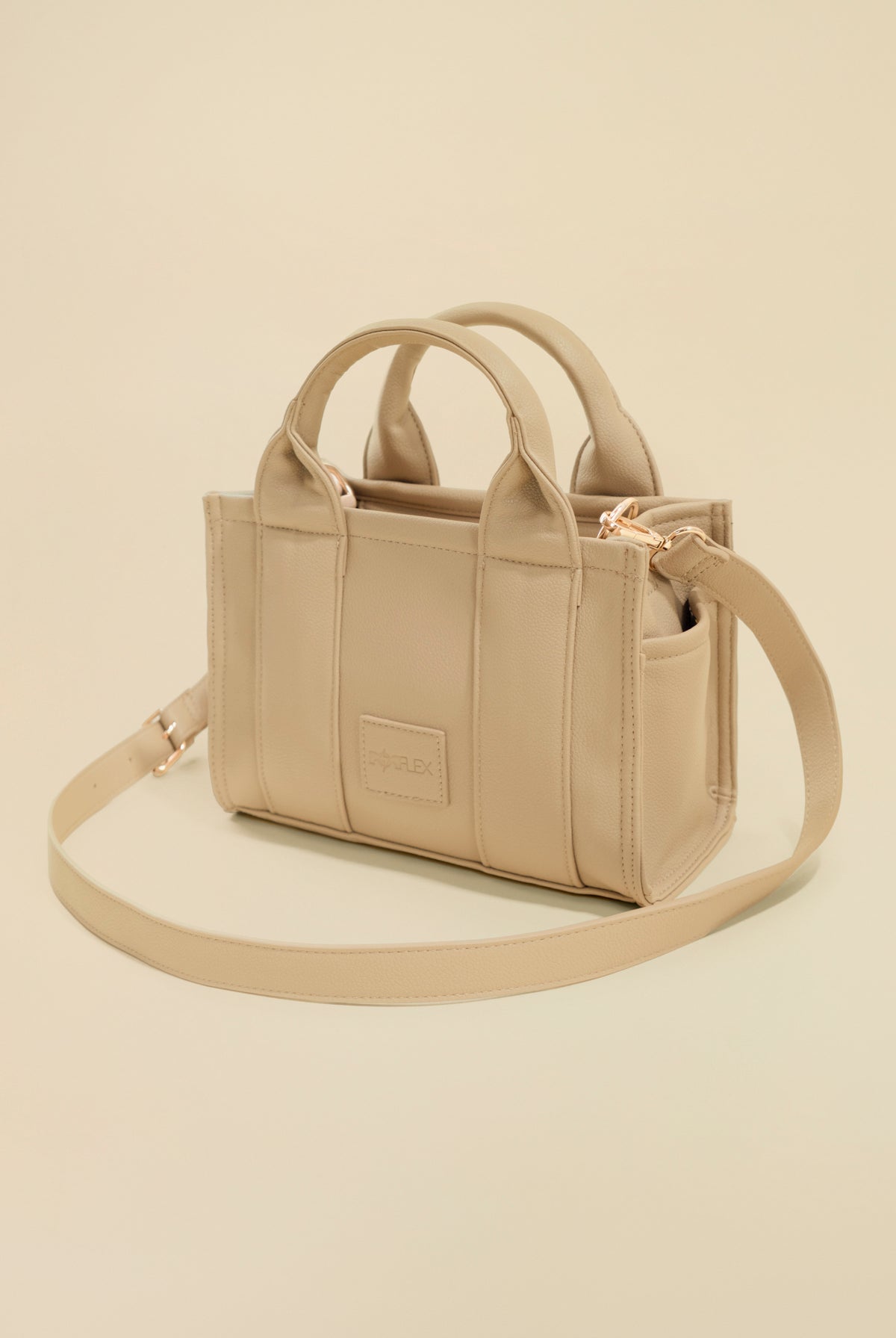 Vegan Leather Baby Sloane Tote - Gilded Beige
