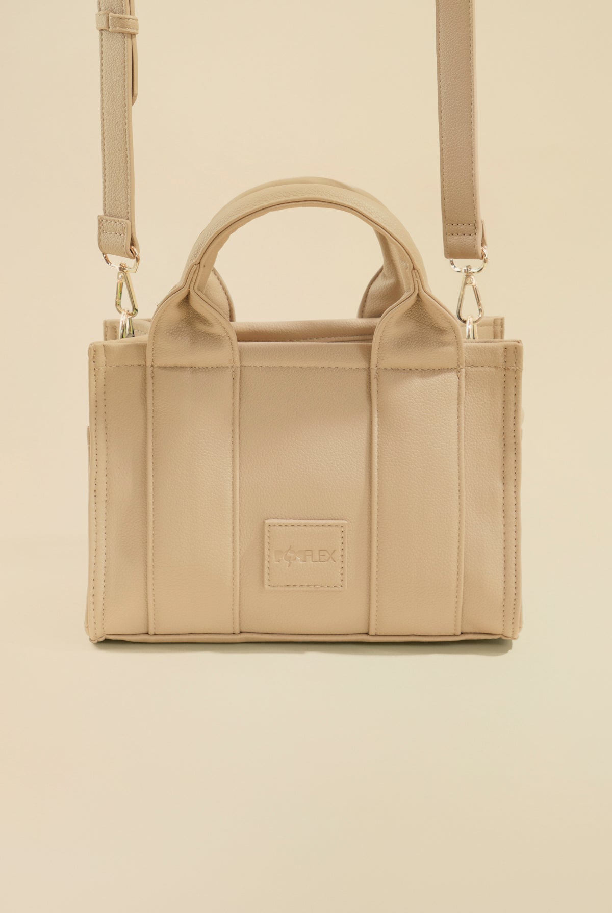 Vegan Leather Baby Sloane Tote - Gilded Beige